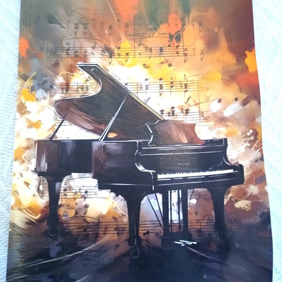 Music Themed Wall Art (Vintage Look) - Piano - Picture 2 of 2